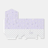 かわいい紫のママとベビー幽霊ベビーシャワー フェイバーボックス (折り畳みなし)