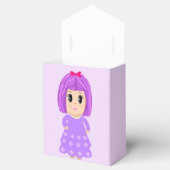かわいい紫の女の子ありがとう フェイバーボックス (オープン)
