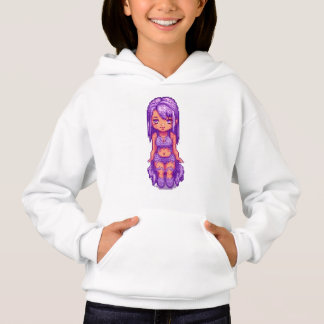 かわいい紫の女の子  