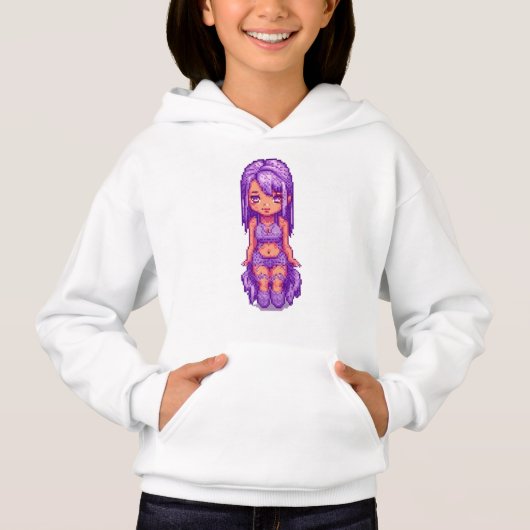 かわいい紫の女の子   (正面)