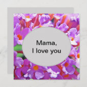 かわいい紫の小さな花 (正面/裏面)