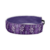 かわいい紫の植物の花柄 アスレチックヘッドバンド (右)