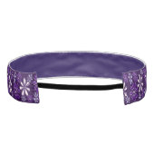 かわいい紫の植物の花柄 アスレチックヘッドバンド (裏面)