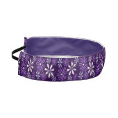 かわいい紫の植物の花柄 アスレチックヘッドバンド (左)