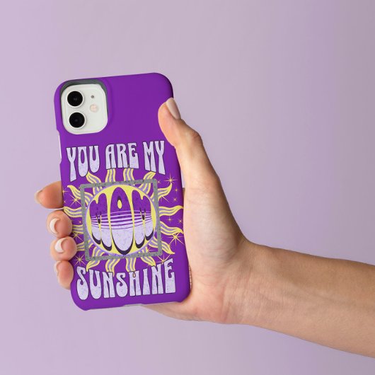 かわいい紫の母さん…あなたは私の太陽の光 Case-Mate iPhoneケース