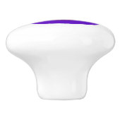 かわいい紫の熊 セラミックノブ (側面)