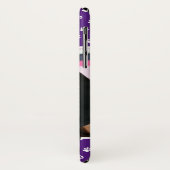 かわいい紫の犬を愛する人の写真集ペープリント Case-Mate iPhoneケース (裏面/左)