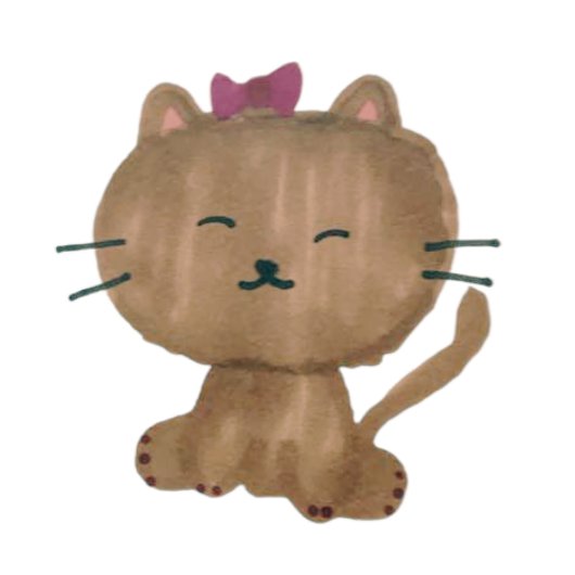 かわいい紫の猫の漫画かわいい子の誕生日パーティー ペーパープレート