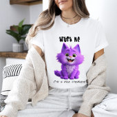 かわいい紫の猫 | 私は優しい生き物です Tシャツ