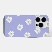 かわいい紫の花のケース iPhoneケース (裏面横)