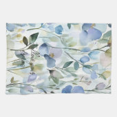 かわいい紫の花のブライダルシャワー キッチンタオル (横)