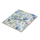 かわいい紫の花 タイル (側面)