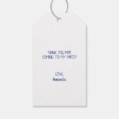 かわいい紫の魔女の子供たち ハロウィン ギフトタグ (裏面)