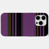 かわいい紫ストライプ色 Case-Mate iPhoneケース (裏面 (横))