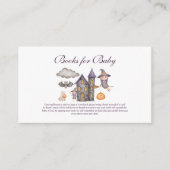 かわいい紫ハロウィーンのベビー エンクロージャーカード (正面)