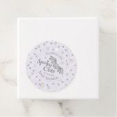 かわいい紫不気味かわいい10月の赤ちゃんシャワー フェイバータグ (インサイチュ)