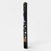 かわいい紫色によって斑点を付けられるフクロウ Case-Mate iPhoneケース (裏面/左)