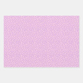 かわいい紫色のカボチャと幽霊ハロウィン ラッピングペーパーシート (正面3)