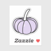 かわいい紫色のカボチャのシール シール (シート)