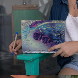 かわいい紫色のノート ノートブック