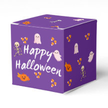かわいい紫色のハロウィンお菓子ボックス 3