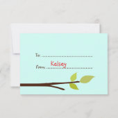 かわいい紫色のフクロウ教室バレンタイン交換子供 招待状 (裏面)