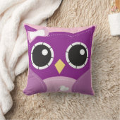 かわいい紫色の女の子の枕部屋の装飾 クッション (ブランケット)
