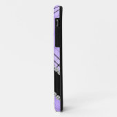 かわいい紫色の格子縞及びラインストーンIの電話5カバー Case-Mate iPhoneケース (裏面/左)