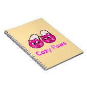 かわいい紫色の猫を手にコジ ノートブック (右側)