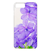 かわいい紫色の緑の蘭の花模様 Case-Mate iPhoneケース (裏面)