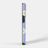 かわいい紫色の花のケース iPhoneケース (右側面)