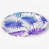 かわいい紫色の花の紙プレート ペーパープレート (アングル)