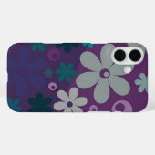 かわいい紫色の花柄 Case-Mate iPhoneケース (裏面 (横))