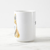 かわいい紫衣犬の種類 コーヒーマグカップ (中央)