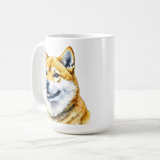 かわいい紫衣犬の種類 コーヒーマグカップ (正面左)