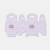 かわいい紫10代のタンポン女の子第1期パーティー フェイバーボックス (折り畳みなし)