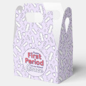 かわいい紫10代のタンポン女の子第1期パーティー フェイバーボックス (オープン)