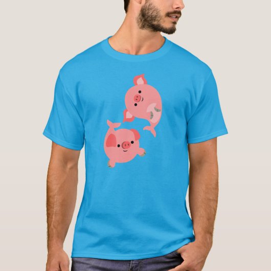 かわいい組の漫画のMerpigsのTシャツ Tシャツ (正面)