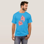かわいい組の漫画のMerpigsのTシャツ Tシャツ (正面フル)