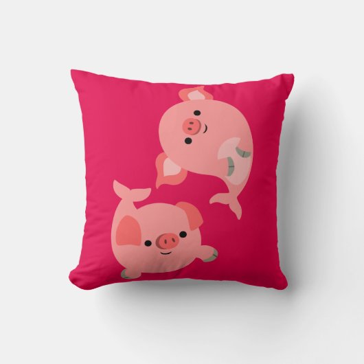 かわいい組の漫画Merpigs クッション (正面)