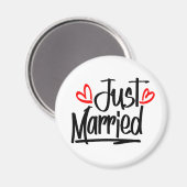 かわいい結婚たった今結婚しましたの新婚の花嫁MRS. マグネット (正面/裏面)