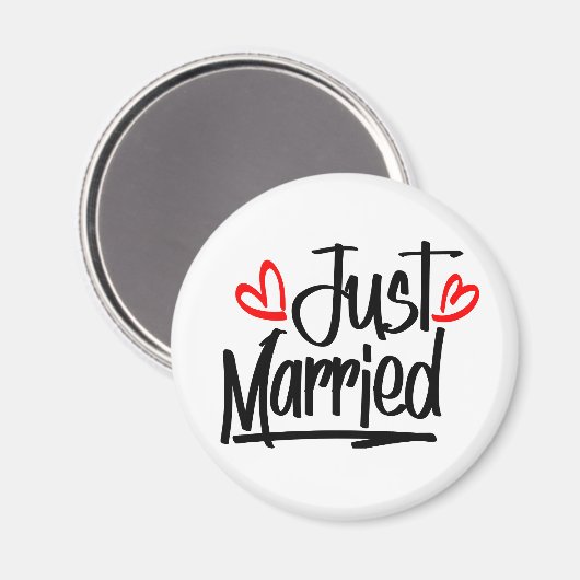 かわいい結婚たった今結婚しましたの新婚の花嫁MRS. マグネット (正面/裏面)