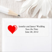 かわいい結婚のクリップアート差出人住所ラベル ラベル (インサイチュ)