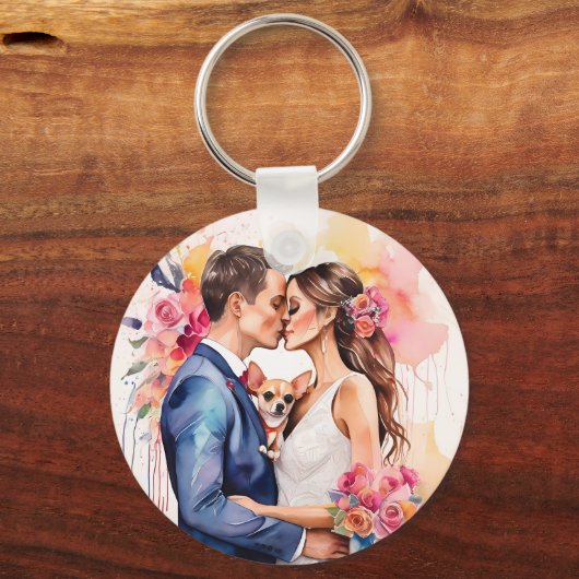 かわいい結婚カップルへ|過去記事おもしろい キーホルダー (正面)