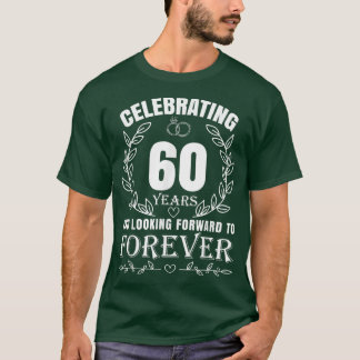 かわいい結婚カップル60周年結婚した Tシャツ