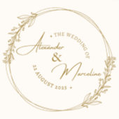 かわいい結婚カード シール (正面)