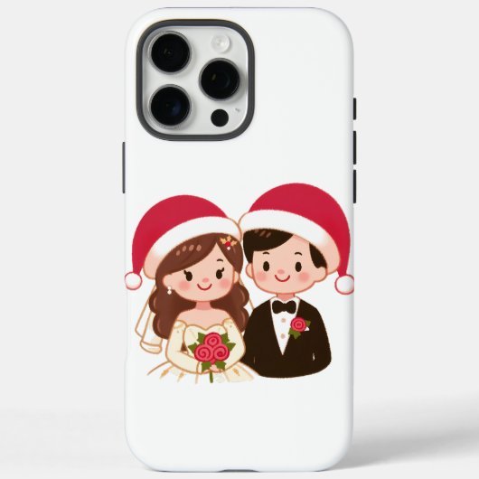 かわいい結婚クリスマス Case-Mate iPhoneケース (裏面)
