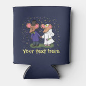 かわいい結婚ネズミの漫画はクーラー 缶クーラー (正面)