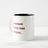 かわいい結婚ユーモア ツートーンマグカップ (正面左)