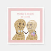 かわいい結婚式おもしろいの思い出 スタンダードカクテルナプキン (正面)